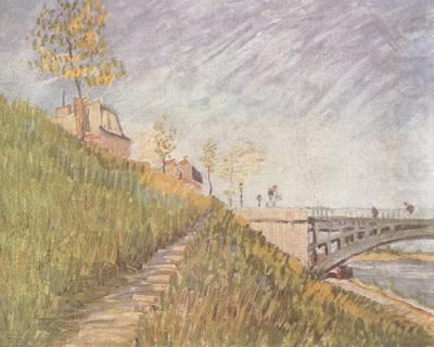 Banks of the Seine wtih the Pont de Clichy (nn04), Vincent Van Gogh